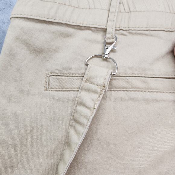 V.I.P Jeans Womens 15/16 Tan Mid Rise Cargo Jogger Utility Grunge Stretch Casual - Picture 8 of 11